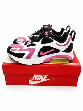 Nike Women's Air Max 200 "Have A Nike Day" Sneakers Black Pink Size 8.5